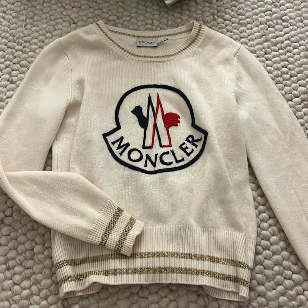 Gorgeous Vintage Moncler Gold Detail Sweater